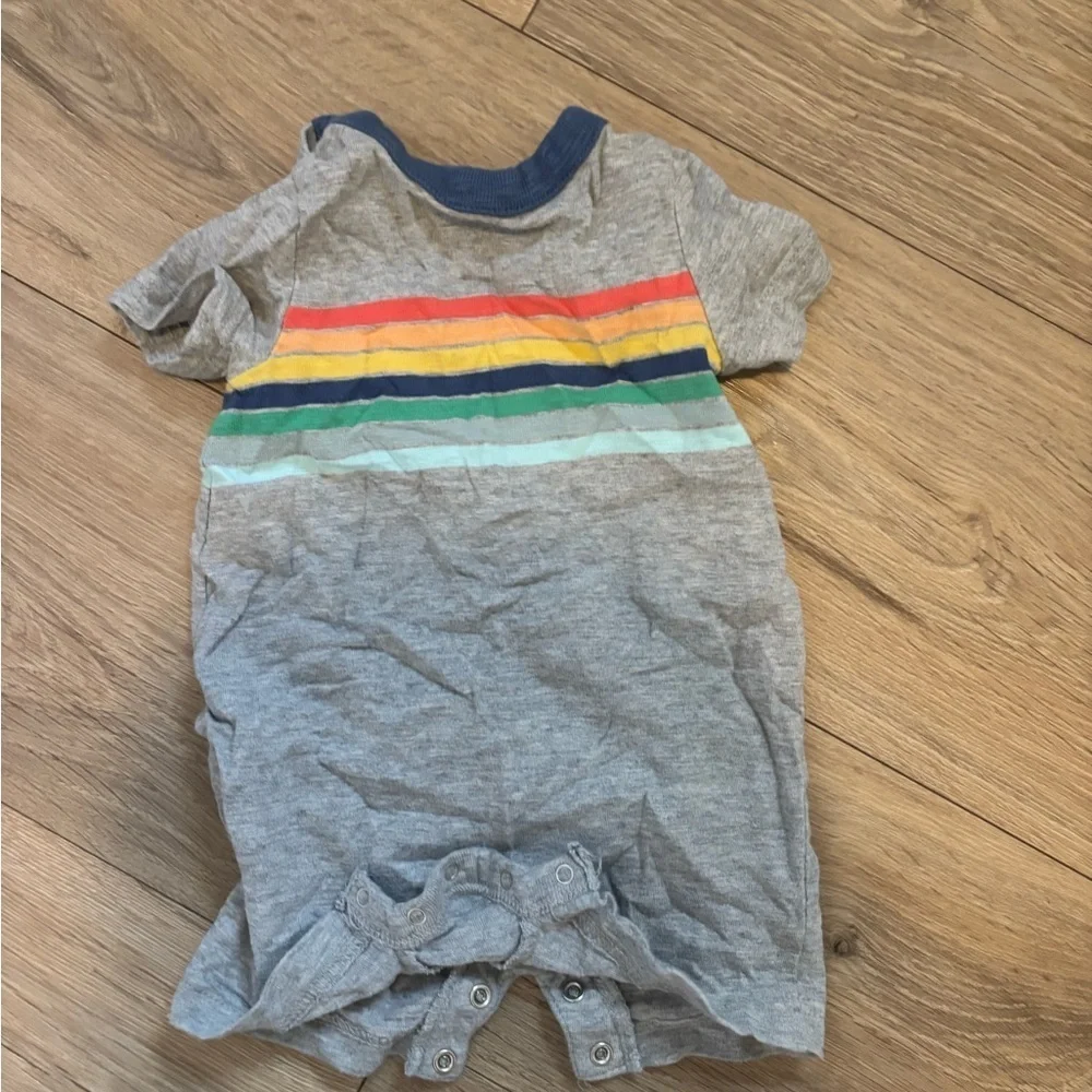 Baby Gap Striped Romper with Pocket
